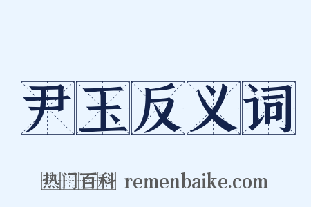 尹玉反义词是什么意思的图片